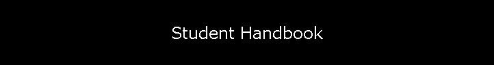 Student Handbook